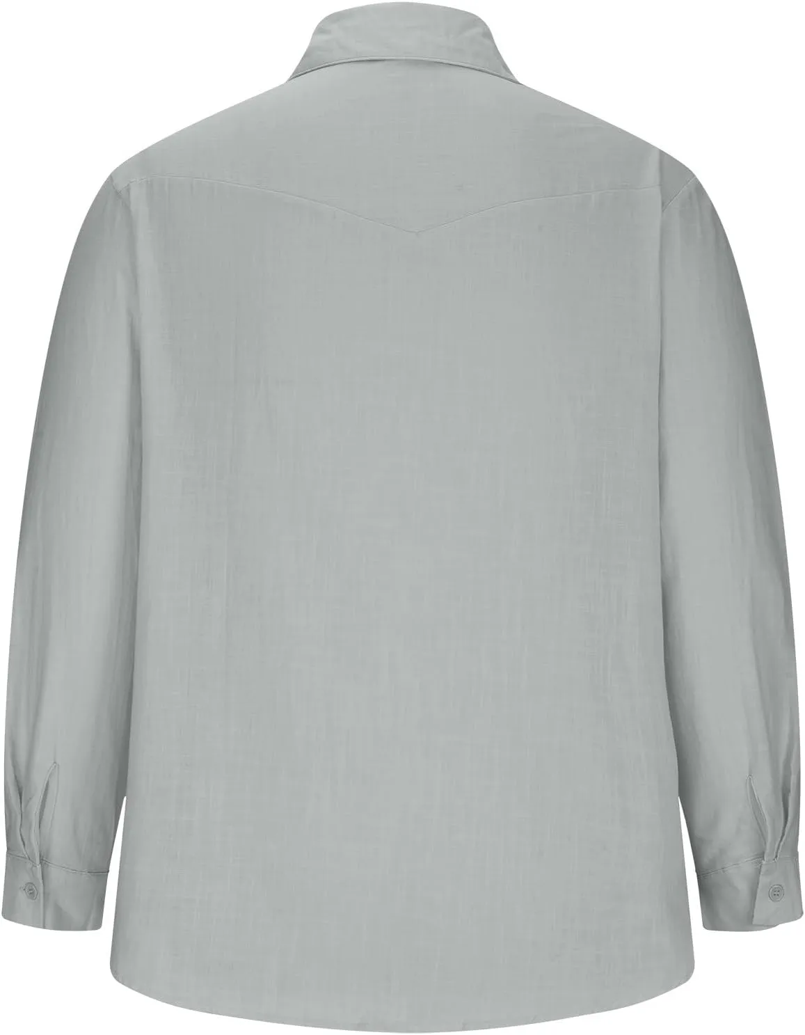 Cotton Linen Shirts for Men Casual Long Sleeve Buttons Down Linen Shirts Summer Lightweight Beach Shirts