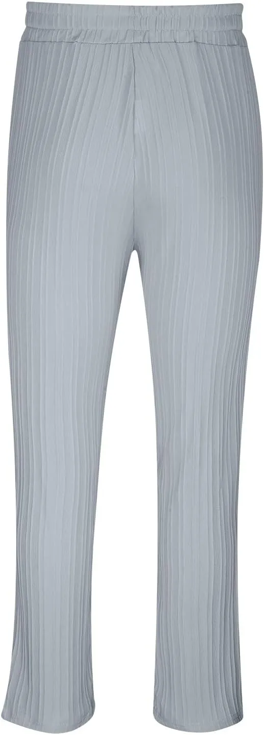 Cotton Stripe Linen Pants Men Dressy Casual Trousers Slim Fit Lounge Pants Trendy Tapered Pants Breathable Pants