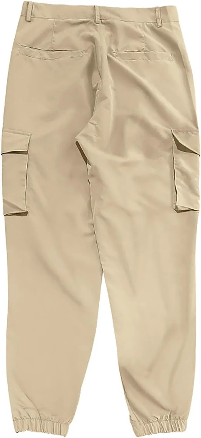 Ctreela Men's Cargo Joggers Pants Casual Sweatpants with Pockets Athletic Tapered Leg Pants Work Pants Tapered Sweatpants