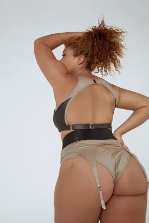 CXIX Snatched Garter Bottoms - Mink