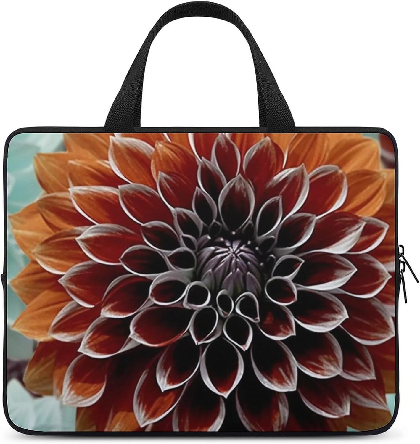 Dahlia Flower Laptop Bag Durable Laptop Sleeve Water-Resistant Notebook Bag for Computer Or Tablet
