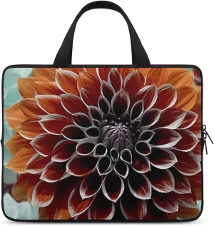 Dahlia Flower Laptop Bag Durable Laptop Sleeve Water-Resistant Notebook Bag for Computer Or Tablet