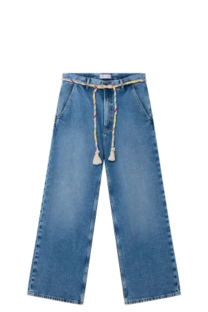 Denim Straight Leg Jeans