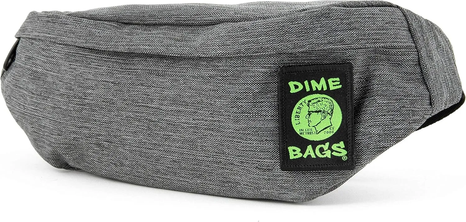 DIME BAGS Puff Pack | Water-Resistant Fanny Pack | Athletic Waist Bag (Black)