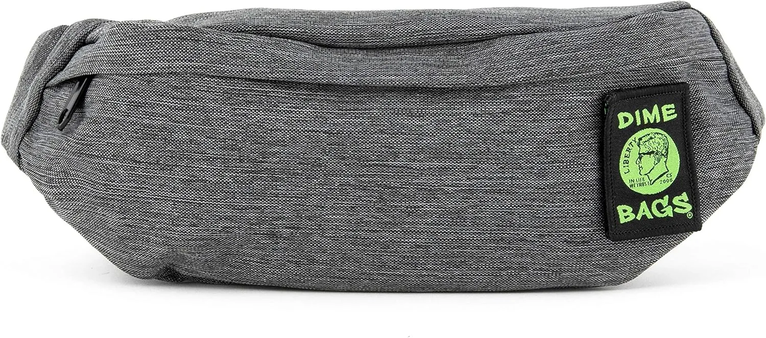 DIME BAGS Puff Pack | Water-Resistant Fanny Pack | Athletic Waist Bag (Black)