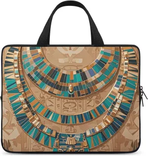 Egyptian Necklace Laptop Bag Durable Laptop Sleeve Water-Resistant Notebook Bag for Computer Or Tablet