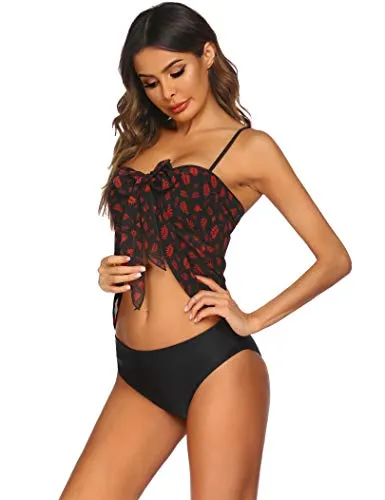 Ekouaer Women Short Sarongs Beach Wrap Sheer Chiffon Bikini Wrap Cover Ups Skirt for Swimwear Small