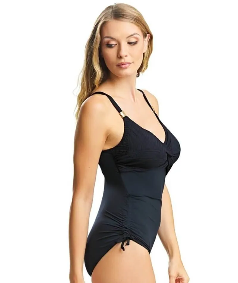 Fantasie Swim Ottawa Underwired Twist Front One Piece Swimsuit - Black
