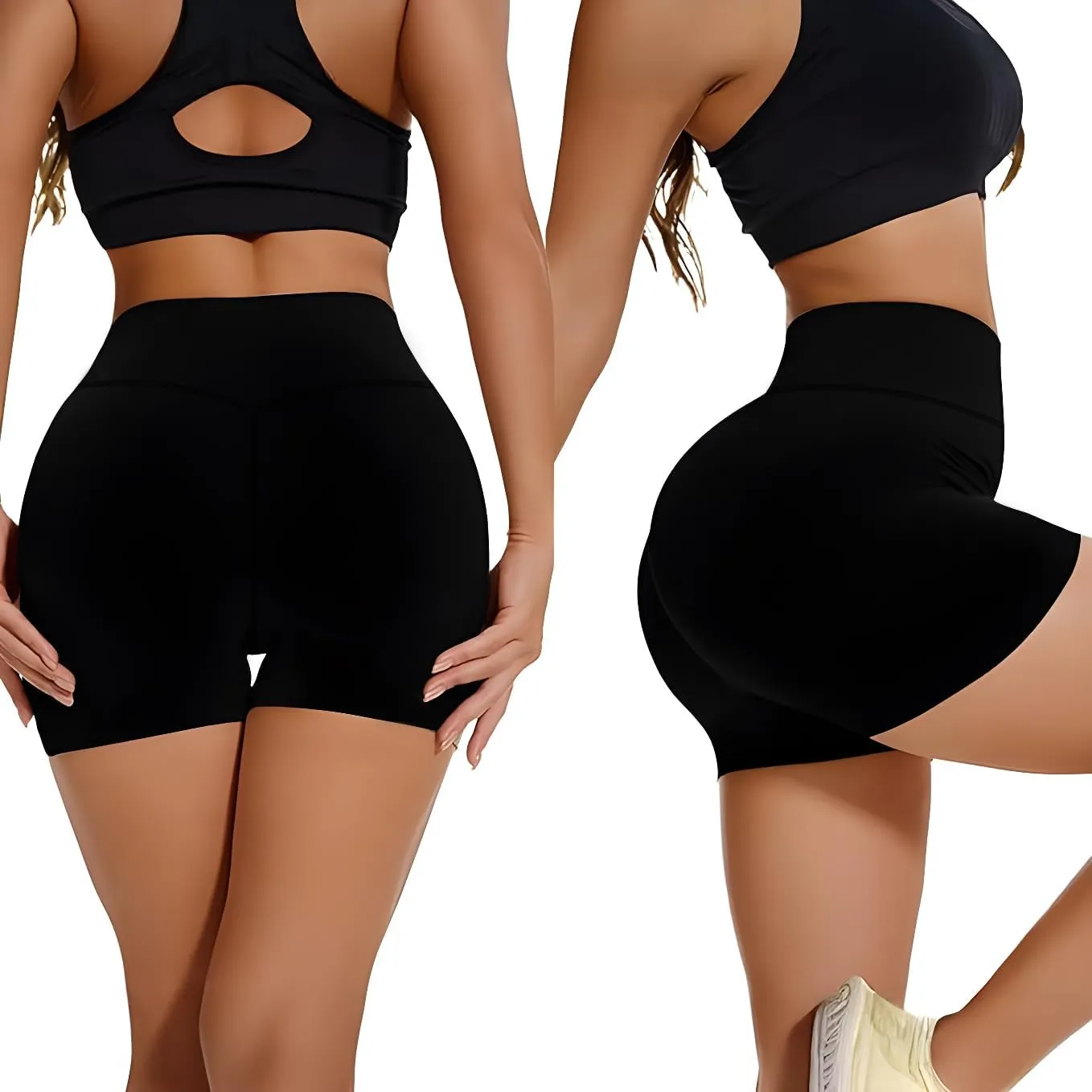 FEYHAY 3 Pack Capri Leggings for Women - High Waisted Yoga Pants Buttery Soft Stretchy Workout Running Cycling