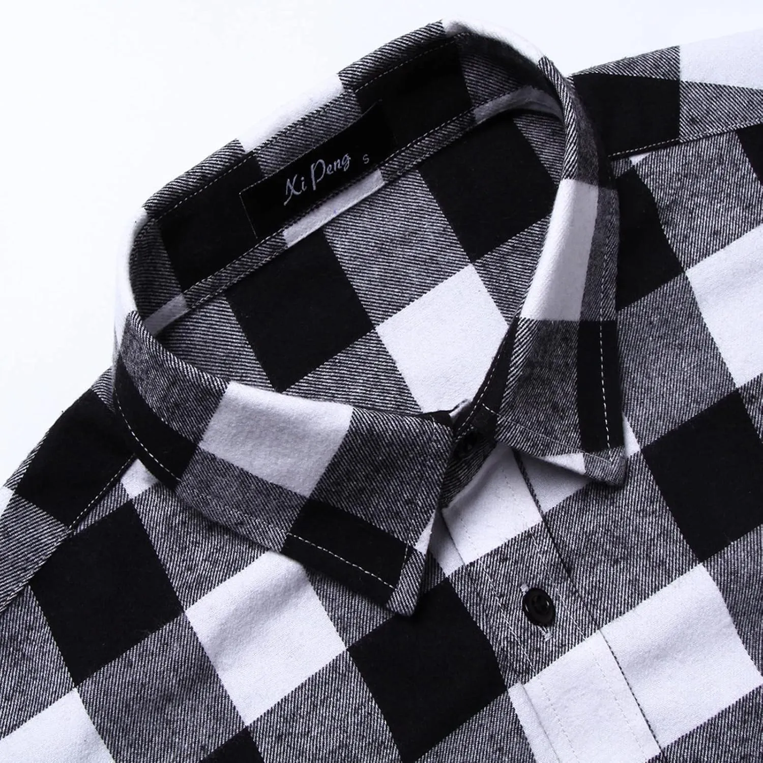Flannel Shirt for Men 2024 Fashion Long Sleeve Plaid Button Down Shirt Jacket Casual Lightweight Fall Outwear Coats