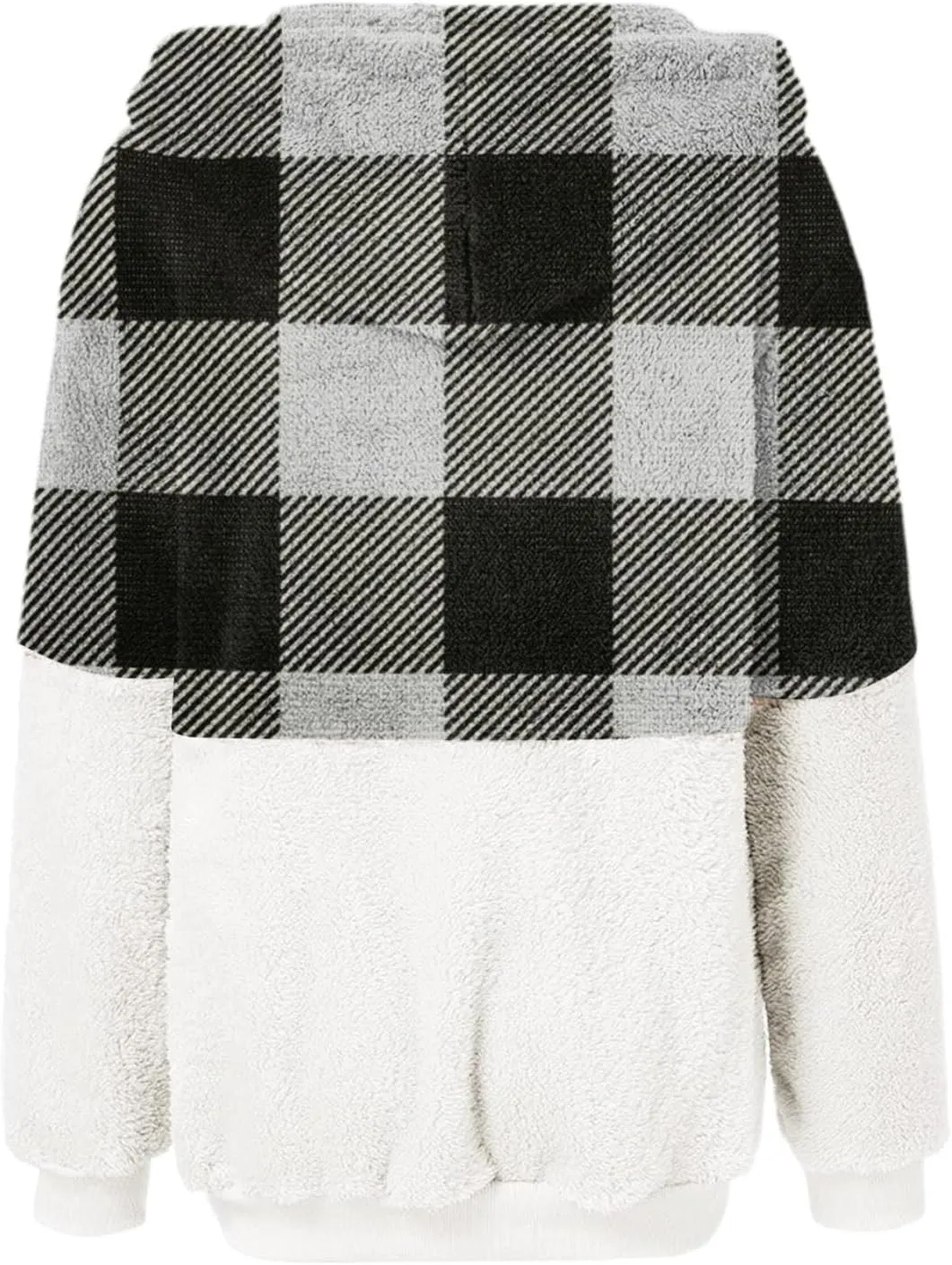 Flannels for Women 2024 Winter Warm Fuzzy Plaid Shirt Jackets Plus Size Button Casual Button Down Loose Trendy