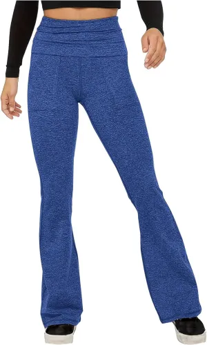 Flare Leggings for Women High Waist Yoga Pants Casual Stretch Workout Gym Pants 2024 Fall Fashion Outfit with Pockets