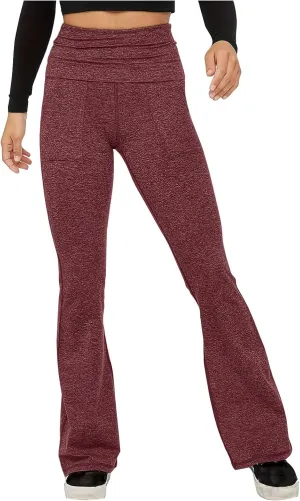 Flare Leggings for Women High Waist Yoga Pants Casual Stretch Workout Gym Pants 2024 Fall Fashion Outfit with Pockets