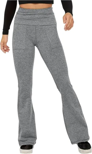Flare Leggings for Women High Waist Yoga Pants Casual Stretch Workout Gym Pants 2024 Fall Fashion Outfit with Pockets