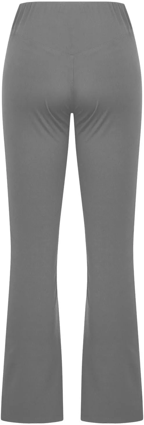 Flared Yoga Pants Women Crossover V Waist Leggings Elastic High Waisted Bootcut Bell Bottoms Stretch Workout Slim Fit Pants