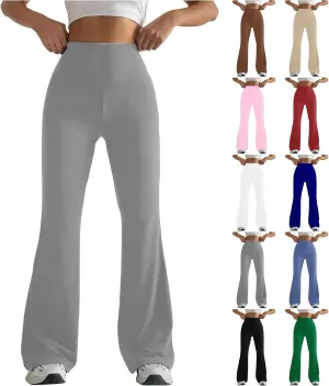 Flared Yoga Pants Women Flare Sweatpants Elastic High Waisted Bootcut Bell Bottoms Stretch Slim Fit Leggings