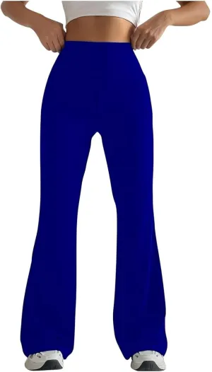 Flared Yoga Pants Women Flare Sweatpants Elastic High Waisted Bootcut Bell Bottoms Stretch Slim Fit Leggings