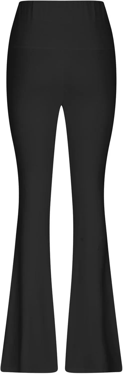 Flared Yoga Pants Women Flare Sweatpants Elastic High Waisted Bootcut Bell Bottoms Stretch Slim Fit Leggings