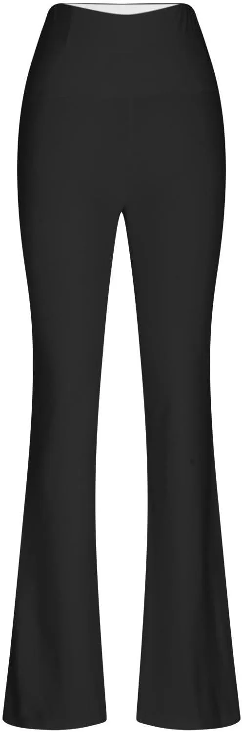 Flared Yoga Pants Women Flare Sweatpants Elastic High Waisted Bootcut Bell Bottoms Stretch Slim Fit Leggings