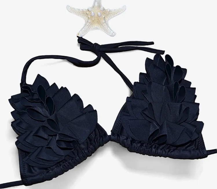 Floral Fantasy Ruffle Bikini Set