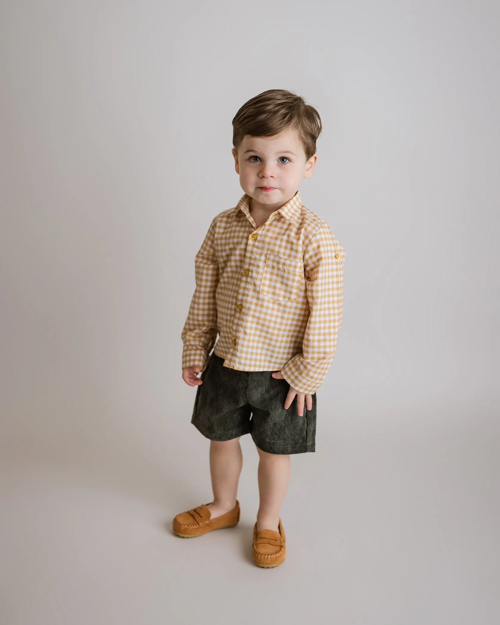 Forest Green Corduroy Shorts