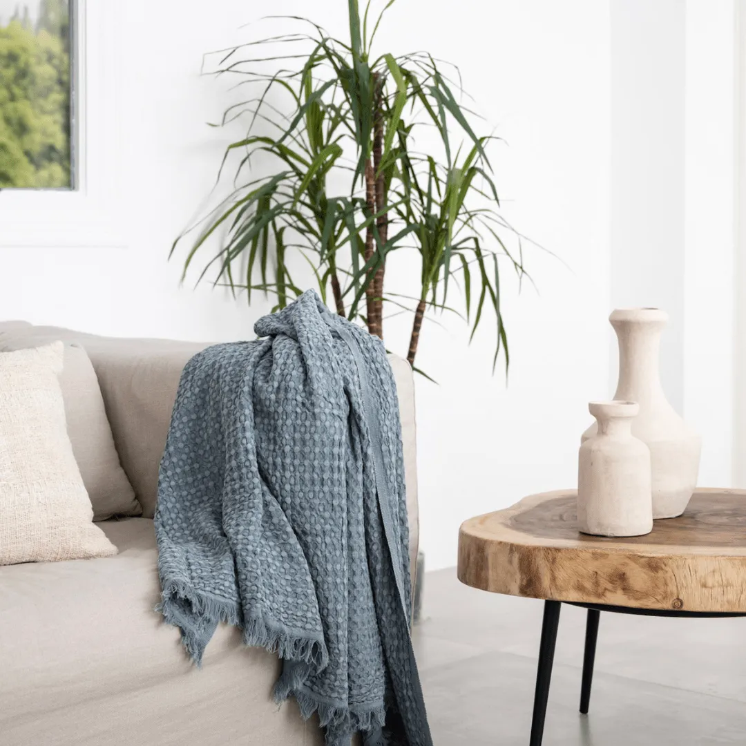 Fouta Waffle | Blue 80x180cm