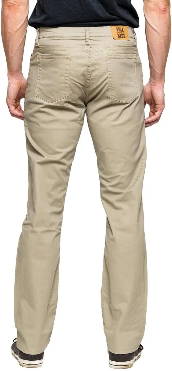 FULL BLUE 5 Pocket Twill Pants, Regular Fit, Performance Stretch