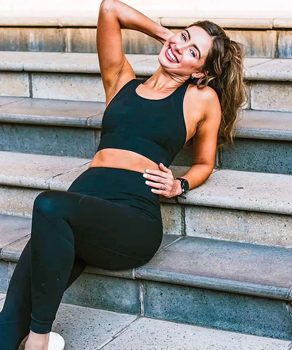 FULLSOFT Soft Leggings for Women - High Waisted Tummy Control No See Through Workout Yoga Pants