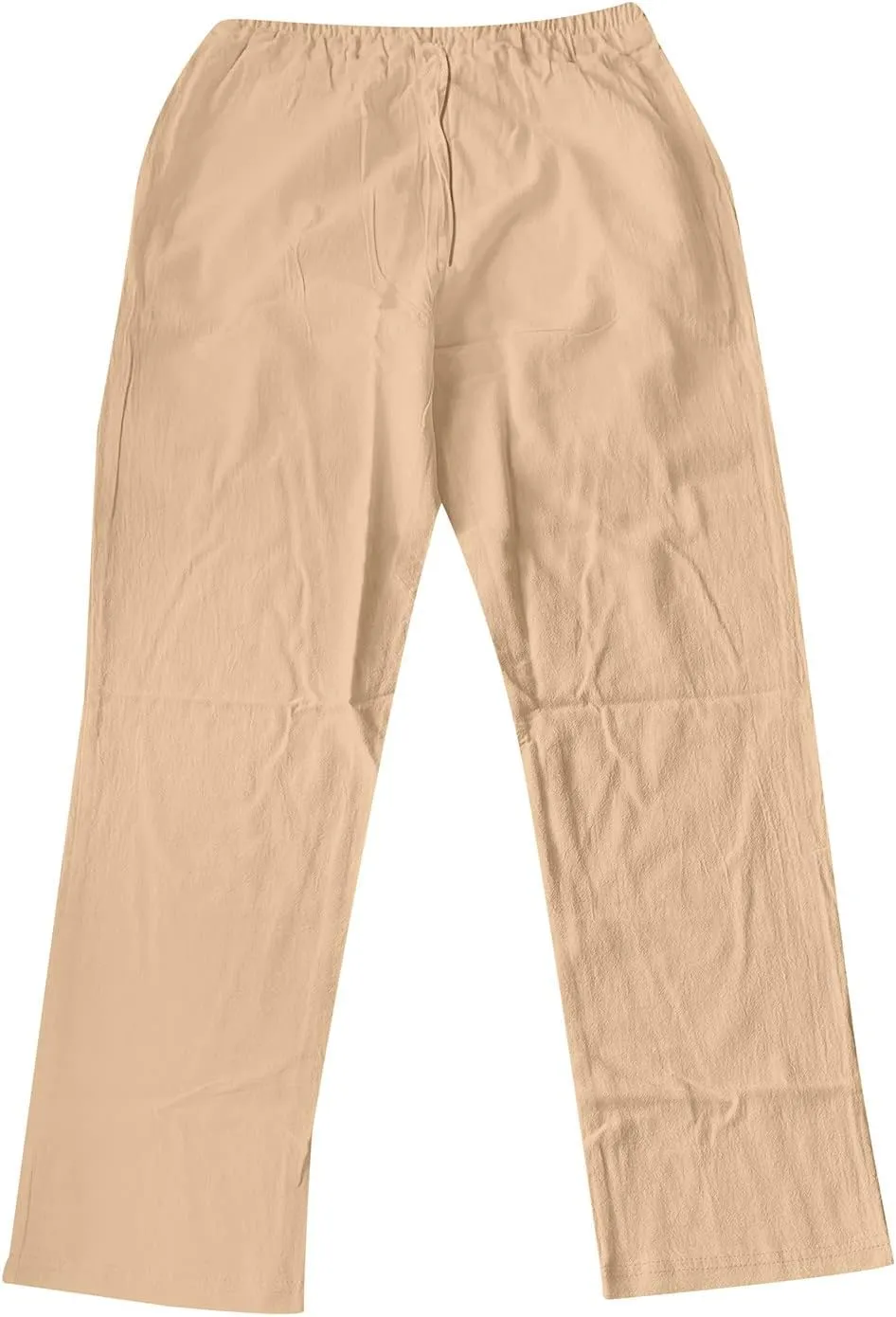 FZVYD Khaki Cargo Pants Mens Joggers Cargo Pants Fashion Casual Sweatpants Work Pants Drawstring Loose Trousers with Pockets