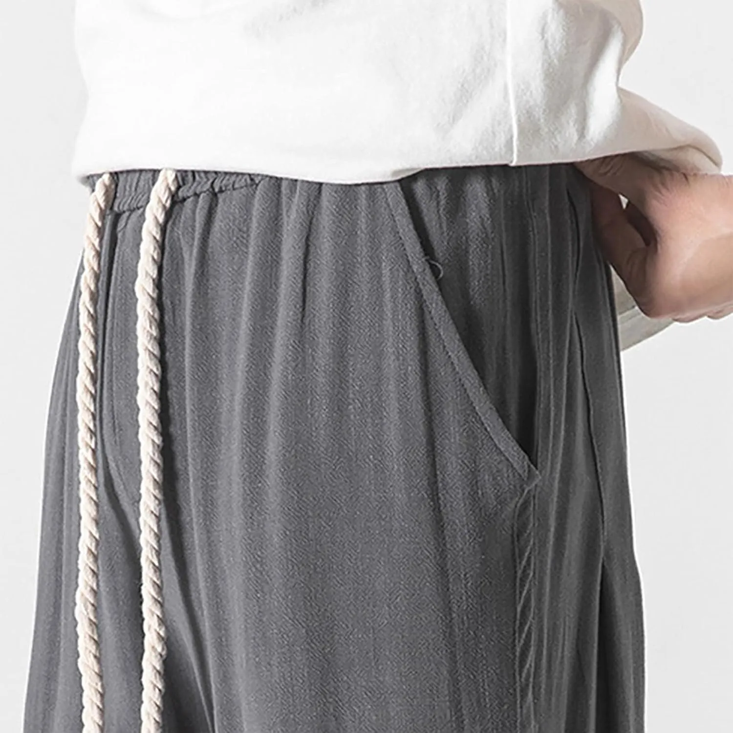 FZVYD Mens Brown Dress Pants Mens Joggers Cargo Pants Fashion Casual Sweatpants Work Pants Drawstring Loose Trousers Pockets