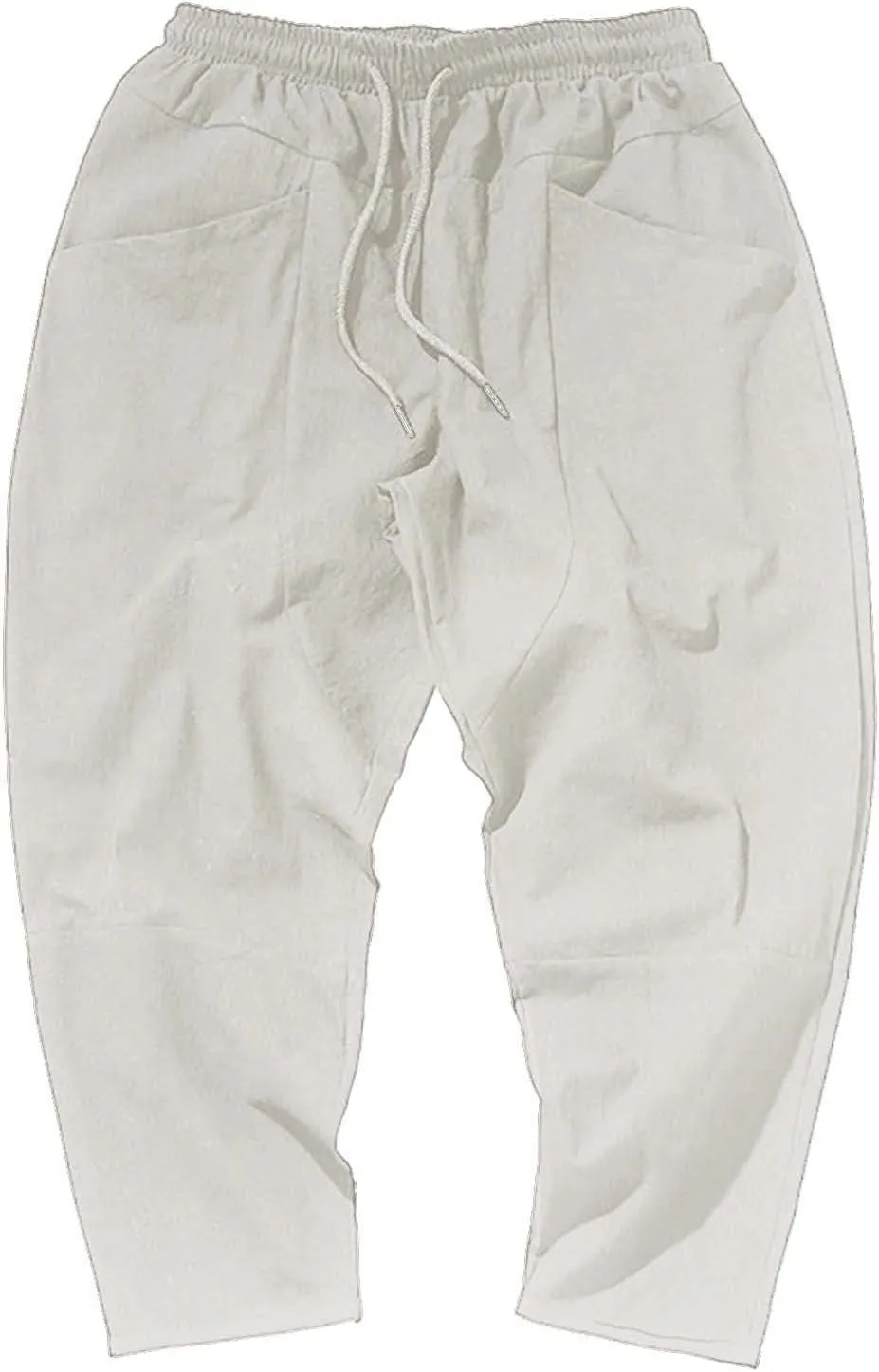 FZVYD Mens Dress Pants Slim Fit Stretch Joggers Cargo Pants Fashion Casual Sweatpants Work Pants Drawstring Loose Trousers