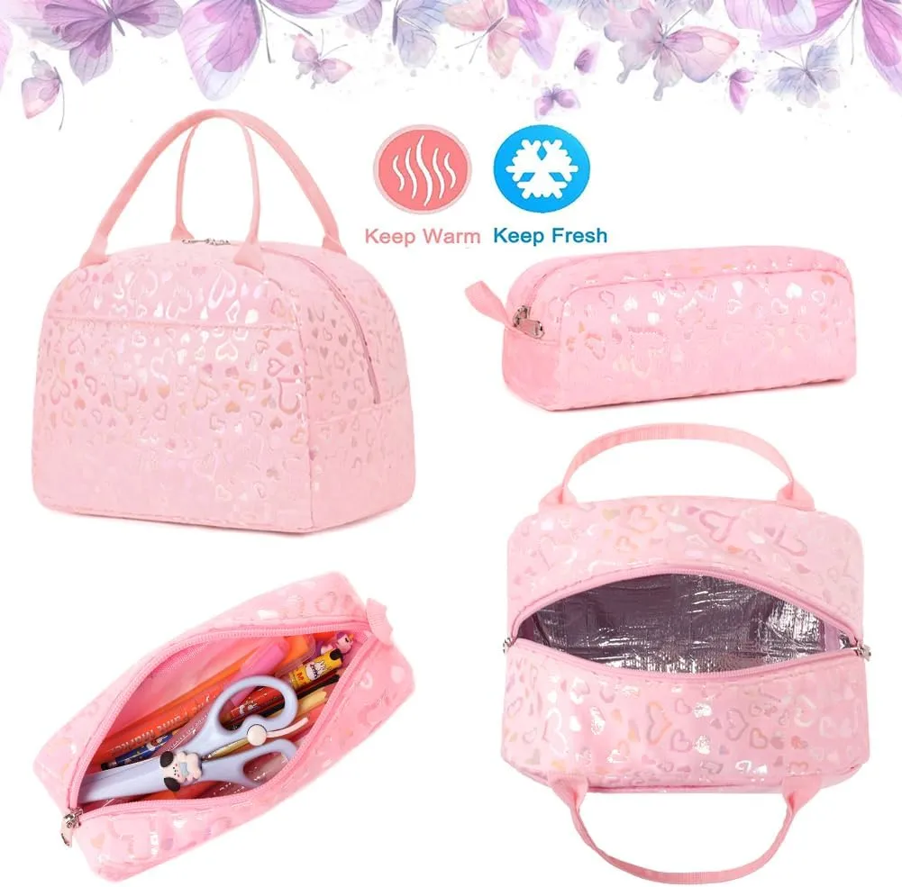 Girls Backpack for Elementary Kids School Bookbag Set Cute Unicorn Backpacks for Girls Water Resistant