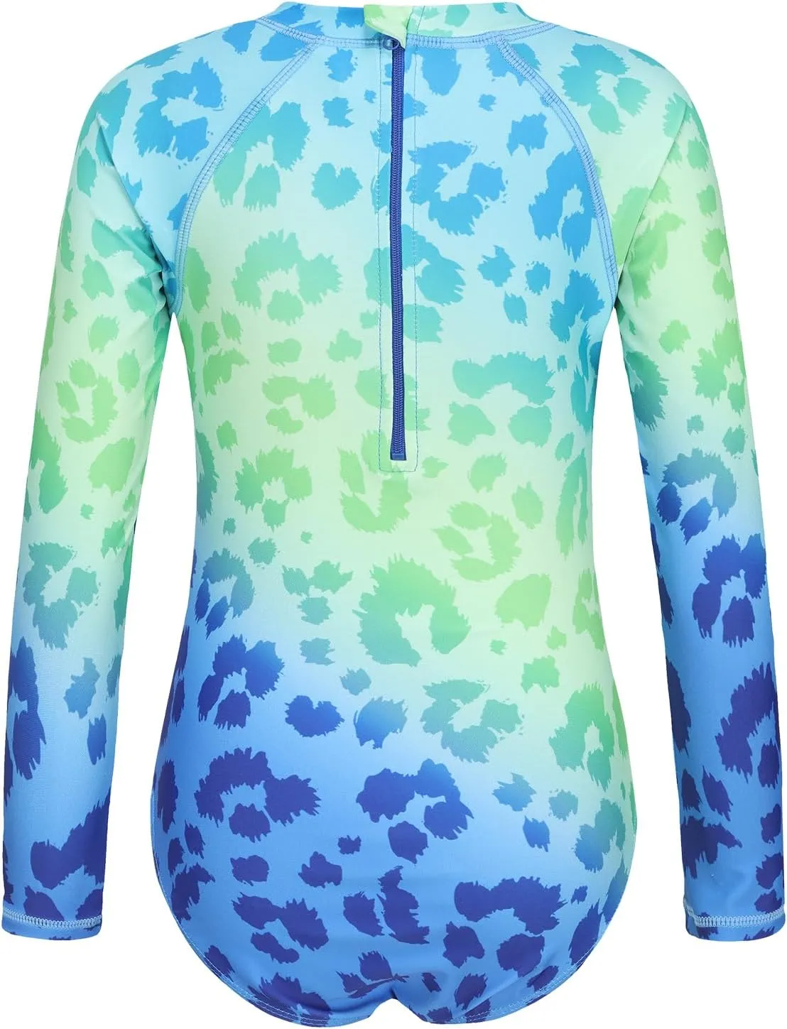 Girls One Piece Rash Guard Long Sleeve Swimsuits for Girls UPF 50  Sun Protection Bathing Suits 3-16 Years