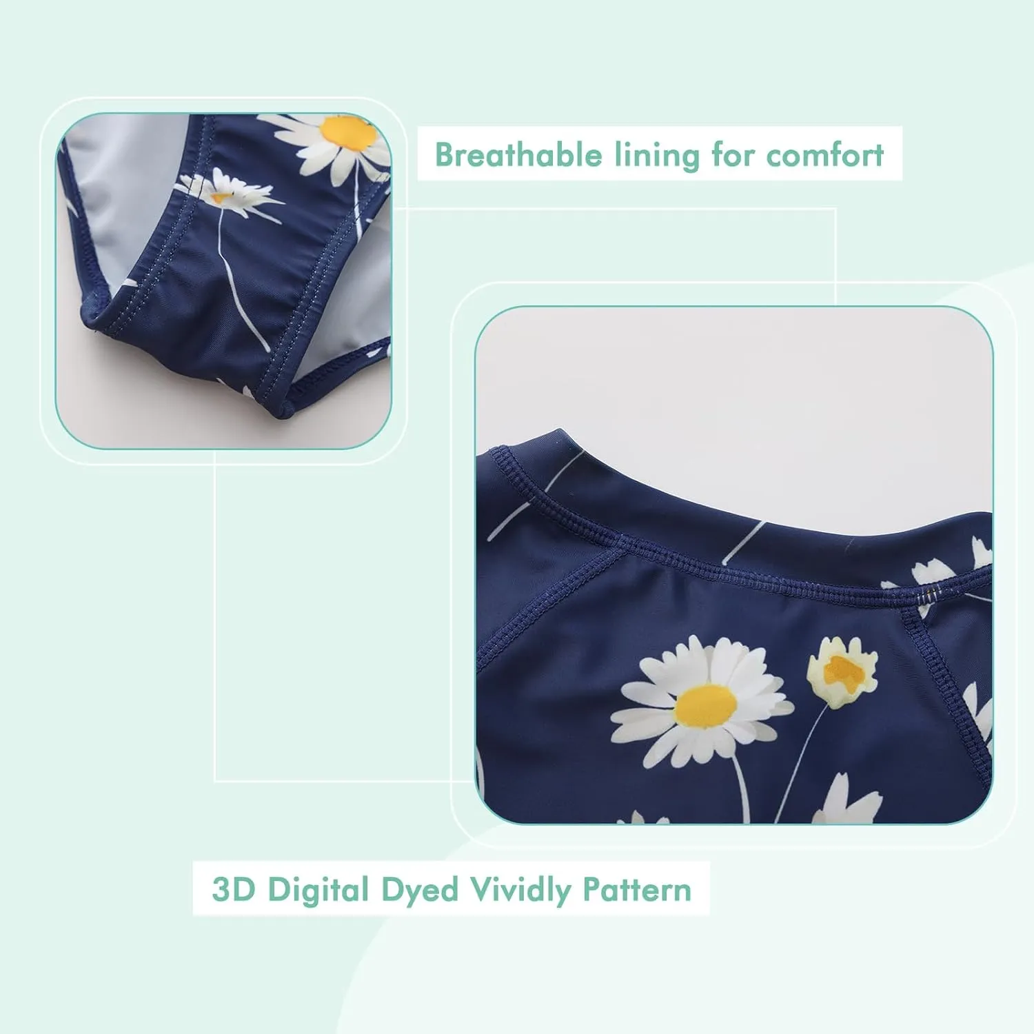 Girls One Piece Swimsuits Short Sleeve Rash Guard for Girl Hawaiian Bathing Suit with Sun Protection Beachwear