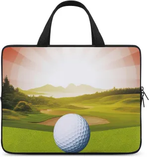 Golf Sport Laptop Bag Durable Laptop Sleeve Water-Resistant Notebook Bag for Computer Or Tablet