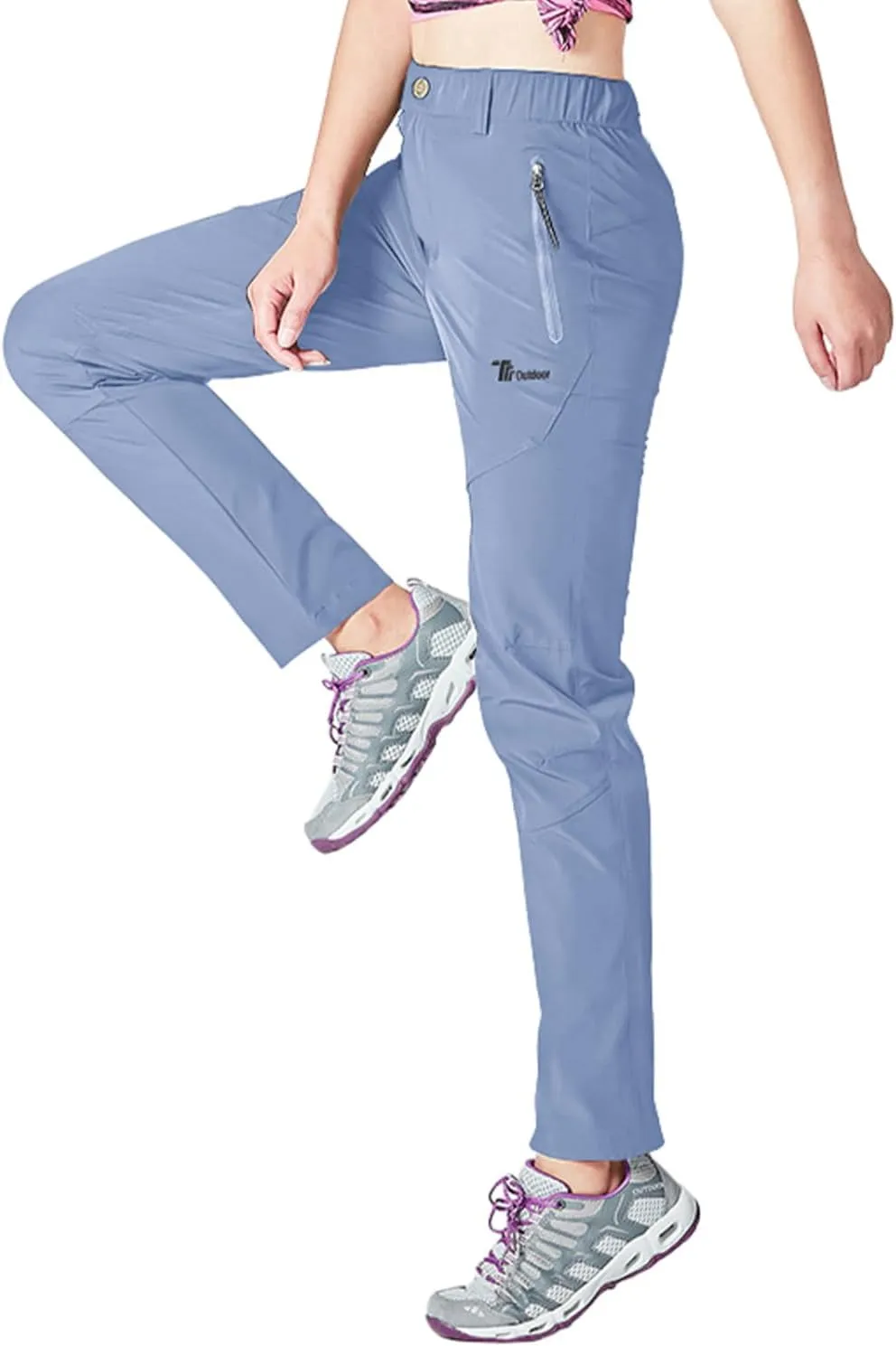Gopune Women's Outdoor Hiking Pants Lightweight Quick Dry Water Resistant Mountain Trouser