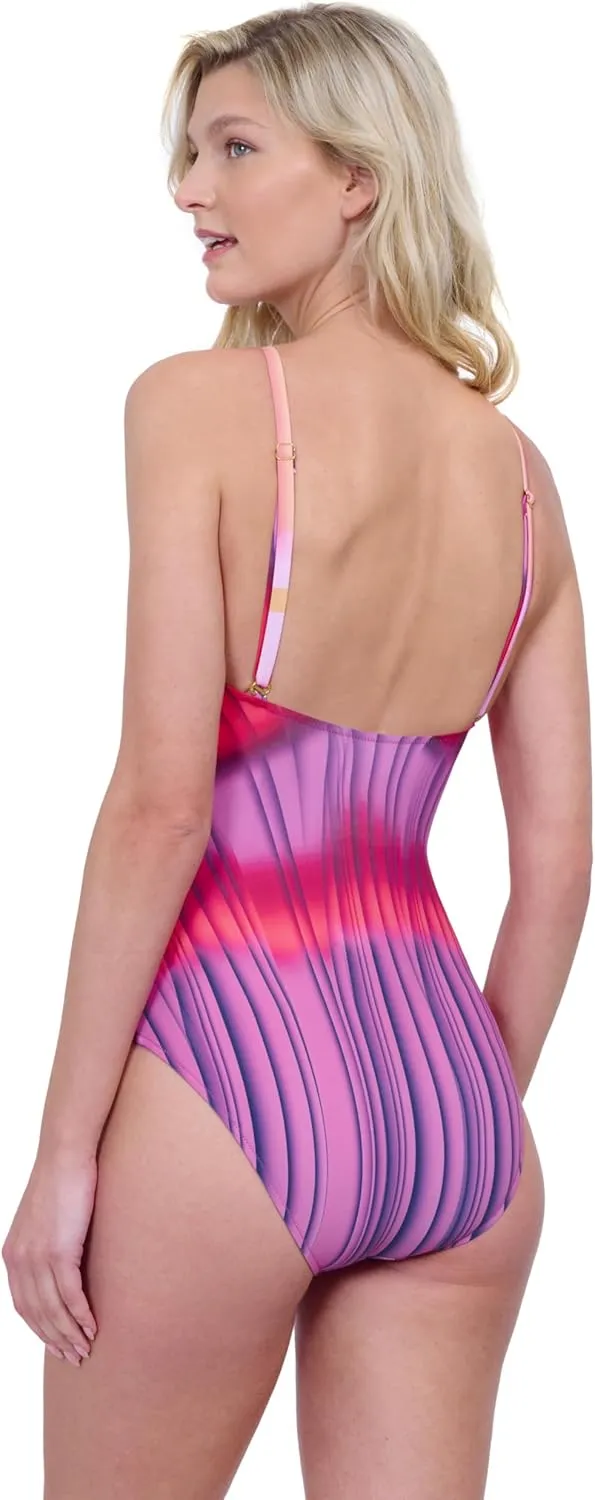 Gottex Women's Golden Hour High Neck One Piece Bathing Suit