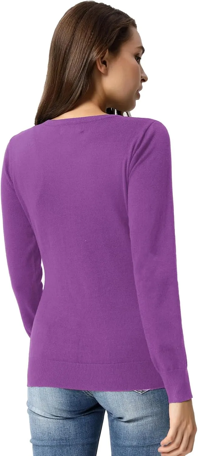 GRACE KARIN Women's Classic Long Sleeve Knit Cardigan Sweaters Casual Open Front Button Down Cardigan S-3XL