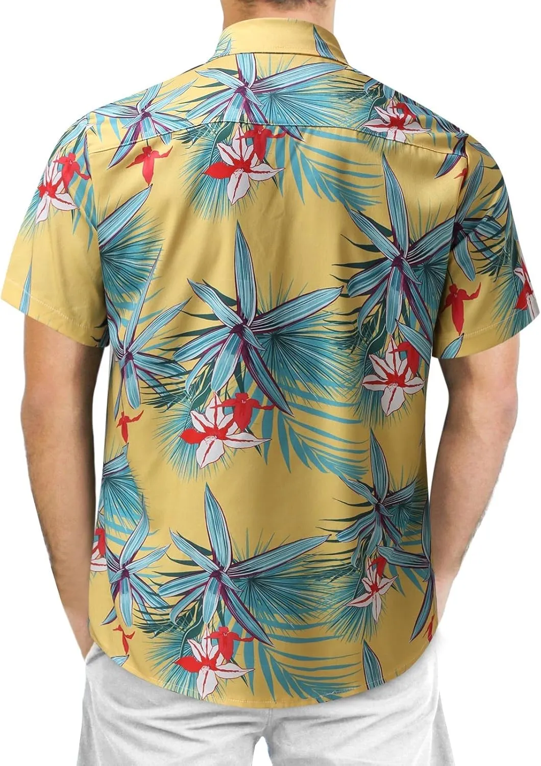 Hawaiian Shirt for Men Beach Tops Mens Shirts 2023 Casual Summer Short Sleeve Button Down Dress Shirts