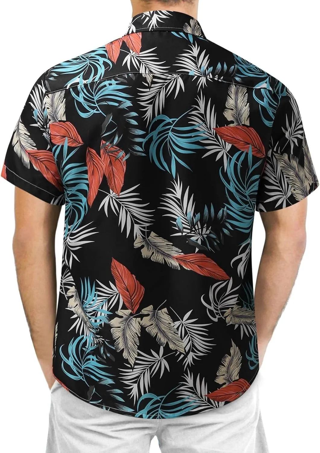 Hawaiian Shirt for Men Beach Tops Mens Shirts 2023 Casual Summer Short Sleeve Button Down Dress Shirts