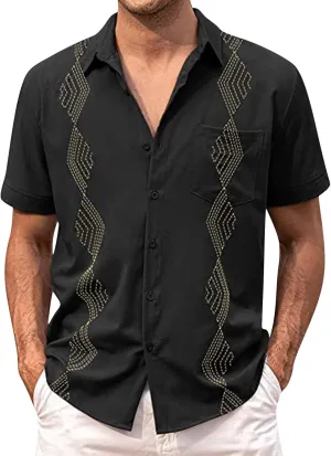 Hawaiian Shirt for Men Big and Tall Mens Dress Shirts Men's Summer Casual Short Sleeve Button Down Shirts Men's Shirts
