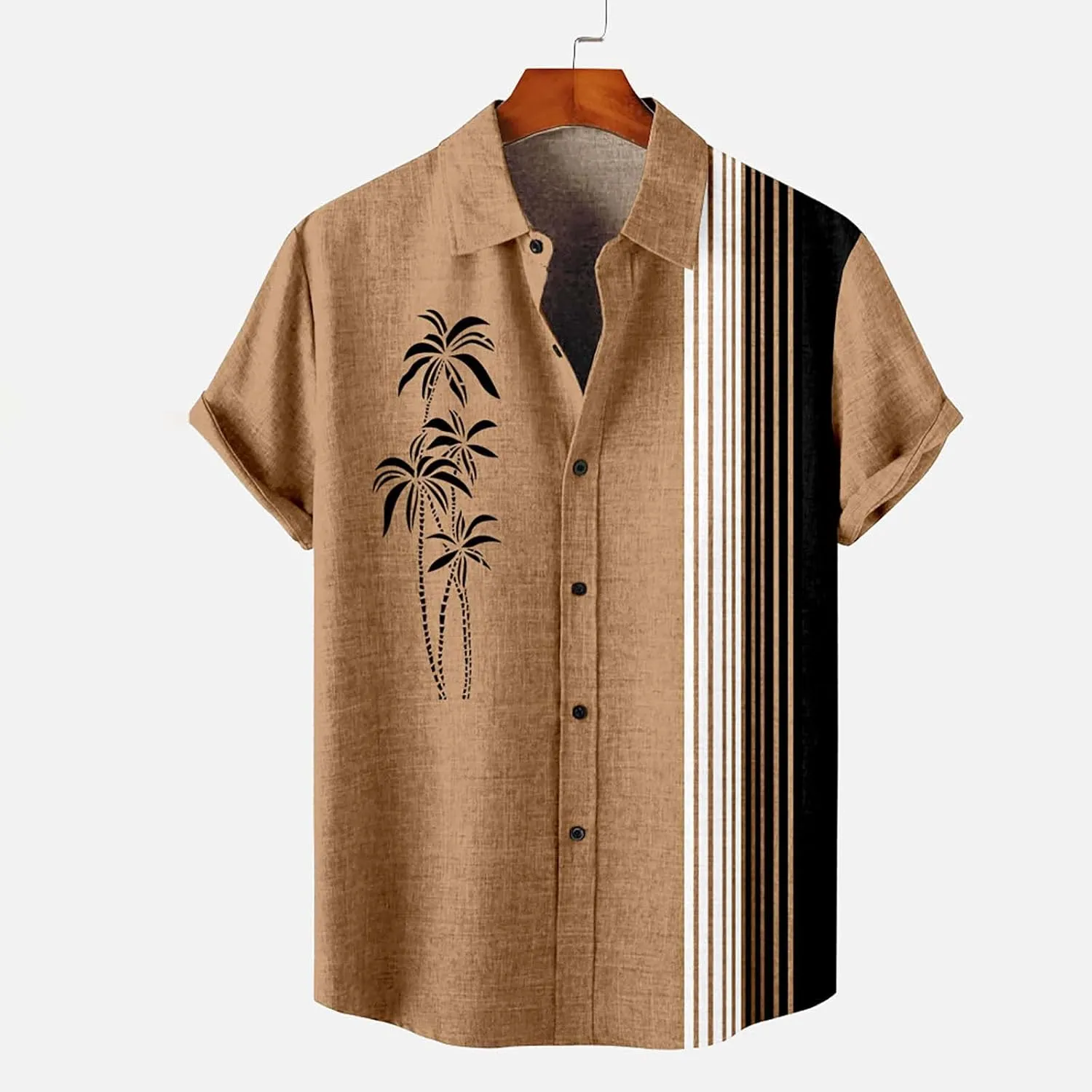 Hawaiian Shirt for Men Button Down Beach Tropical Shirts Bohemian Summer Shirts Aloha Hawaiian Shirts for Men Funky