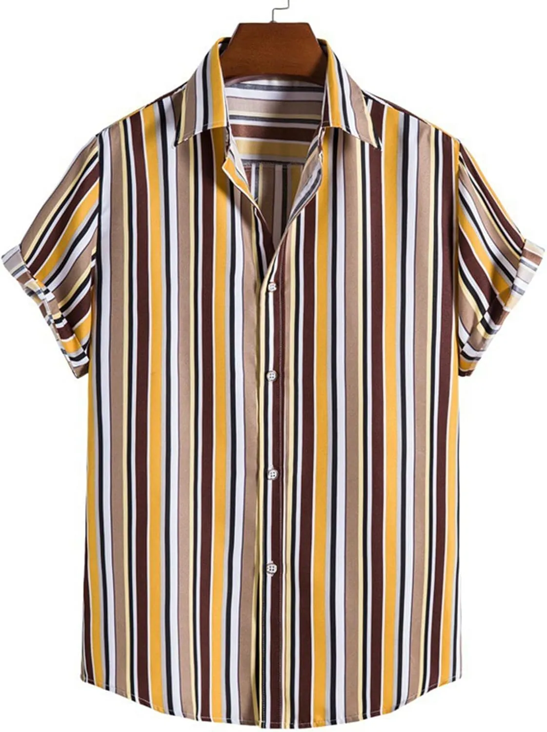 Hawaiian Shirt for Men Button Down Beach Tropical Shirts Regular Fit Funny Hawaiian Shirts Short Sleeve Print Shirts