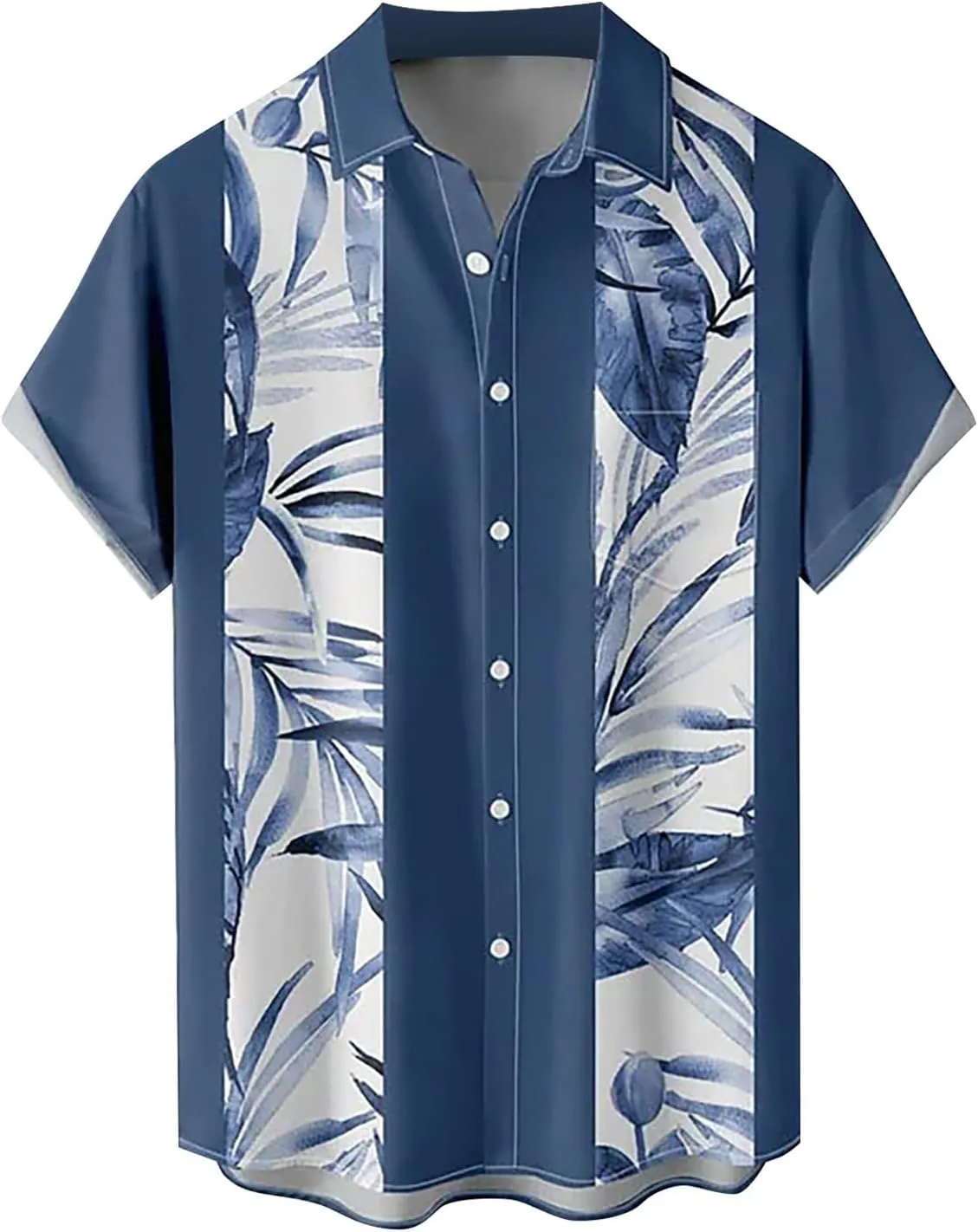 Hawaiian Shirt for Men Button Down Beach Tropical Shirts Short Sleeve Shirt Men's Casual Short Sleeve Shirts Corduroy