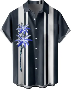 Hawaiian Shirt for Men, Button Down Shirt Lightweight Summer Beach Clothing for Men Shirts for Men Summer New Short