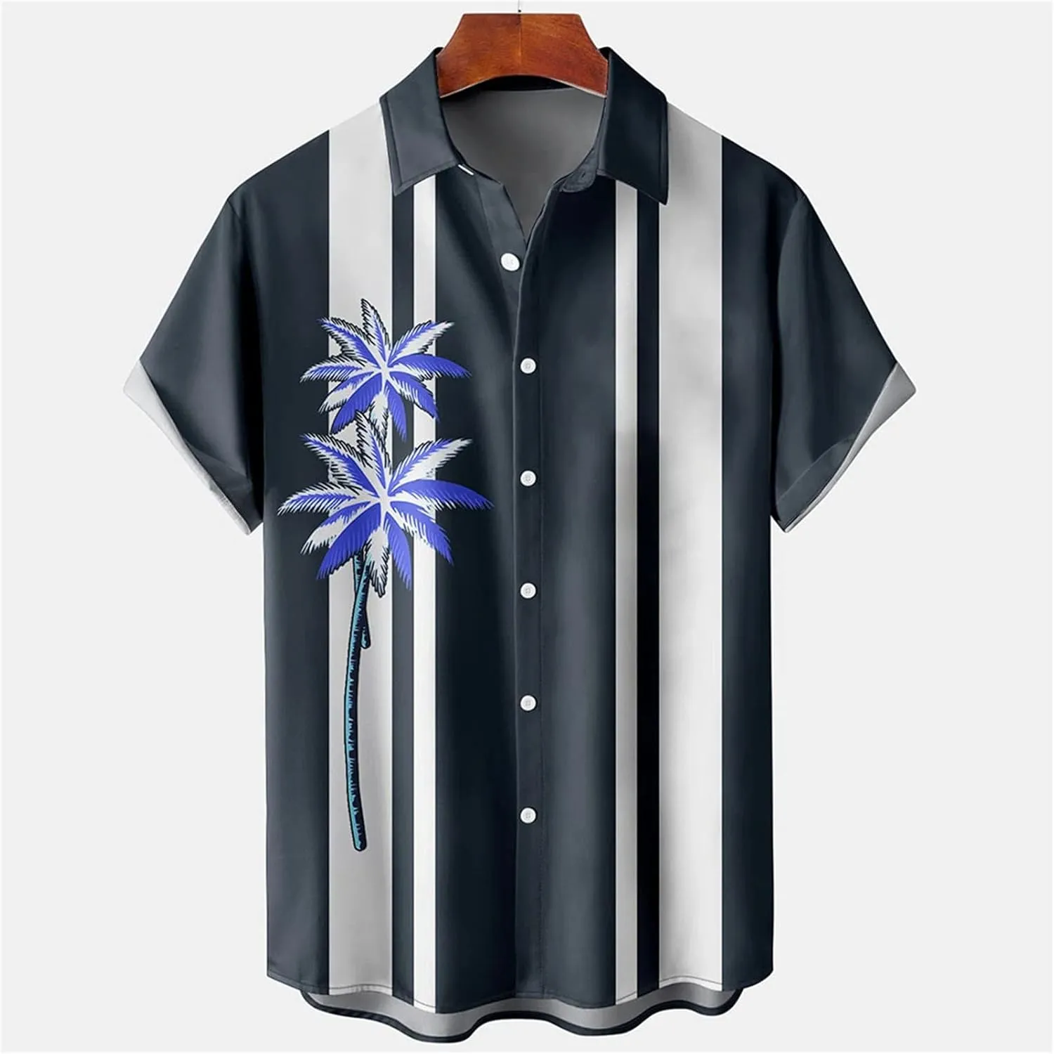 Hawaiian Shirt for Men, Button Down Shirt Lightweight Summer Beach Clothing for Men Shirts for Men Summer New Short