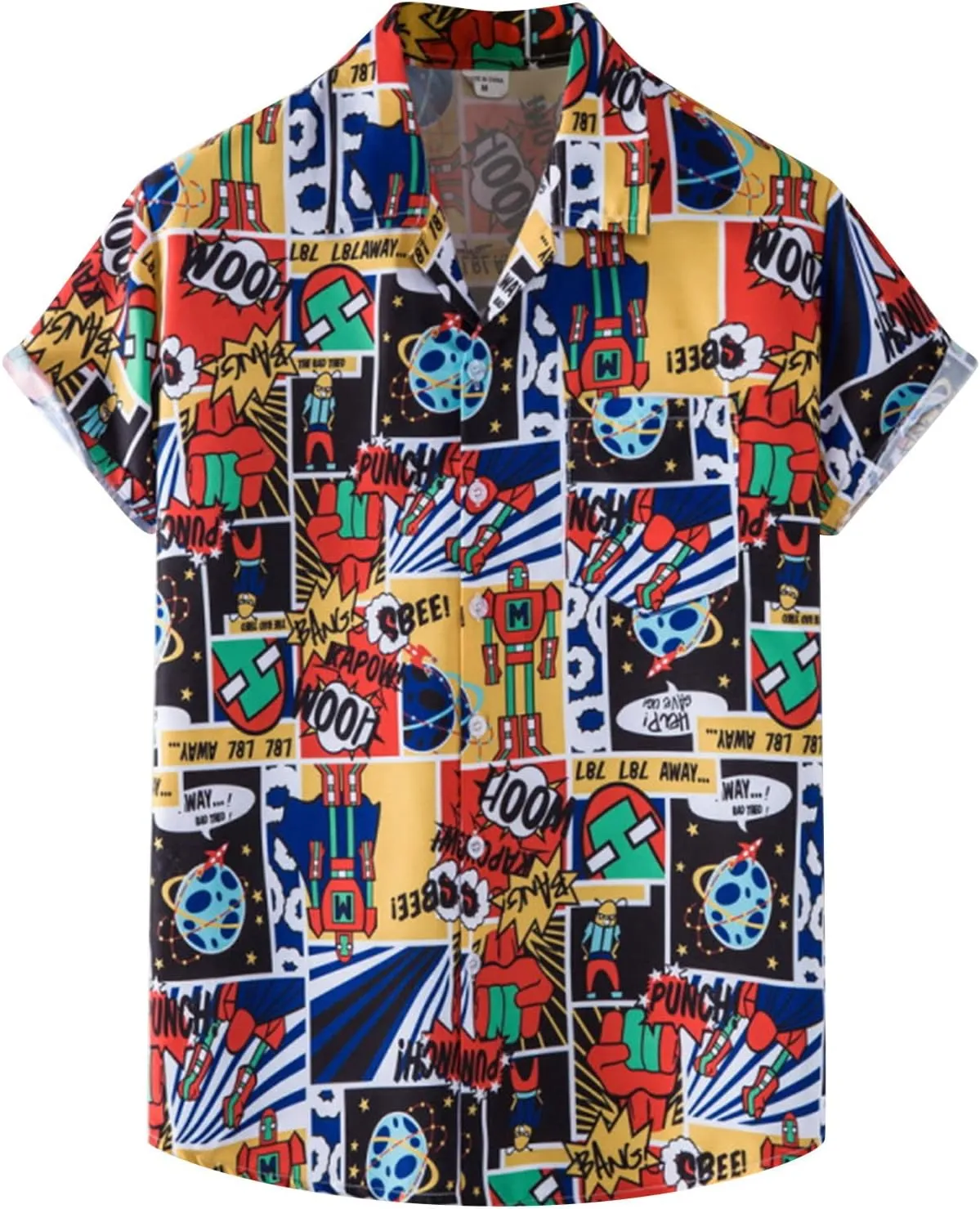 Hawaiian Shirt for Men Shirt Men's Hawaiian Short Sleeve Button Down Shirts Men's Vintage Bowling Shirts Men's Green
