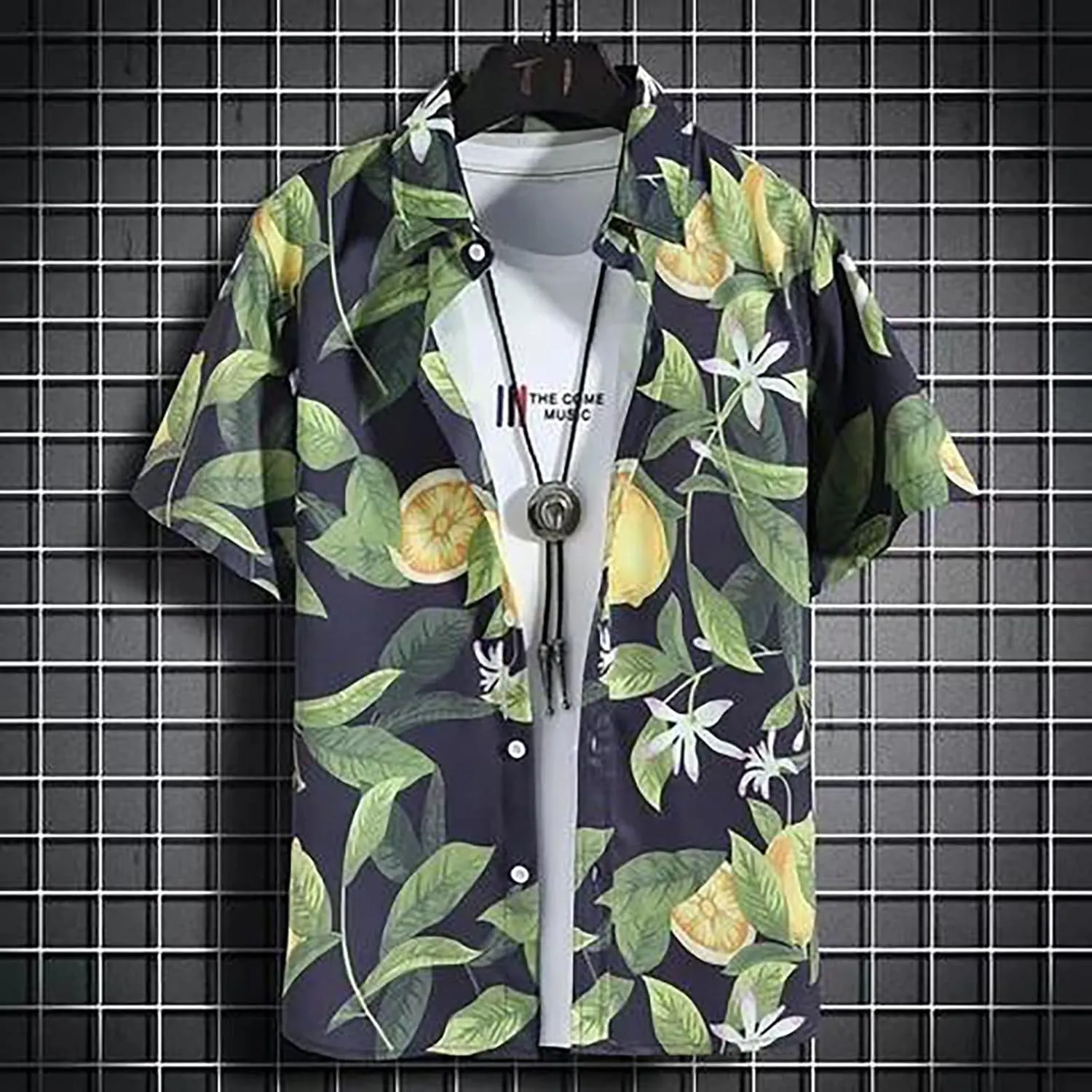 Hawaiian Shirt for Men, Shirts Casual Short Sleeve Button Down Shirt Summer Shirts Mens Front Pocket Hawaiian Shirts