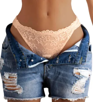 Hibluco Women Lace Underwear Sexy Breathable Hipster Stretch Panties Bikinis