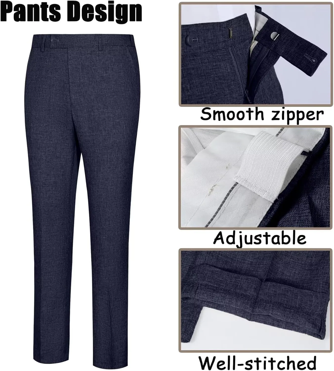 High-End Suits Men's Lightweight Casual Suits Set 2 Piece One Button Blazer Jacket Pants for Wedding Business Prom Homecoming